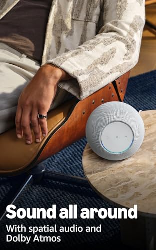Amazon Echo Studio (newest gen), compact design, immersive spatial audio and Dolby Atmos, Glacier White, with Alexa+ Early Access - Image 5