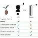 LHS Manual Coffee Grinder with Ceramic Burrs, Hand Coffee Bean Grinder with 2 Containers Adjustable Coarseness for Home, Office and Travelling