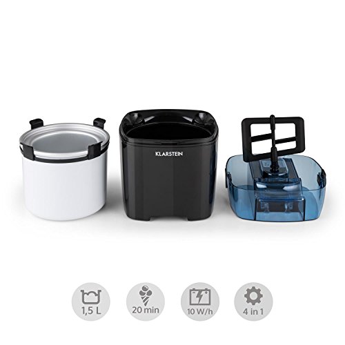 Klarstein Creamberry - Eismaschine, Speiseeismaschine, 4-in-1-Eisbereiter, Zubereitung in 20 Minuten, 1,5 Liter… – Bild 4