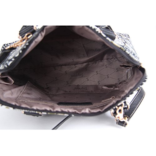 Signare Borsa spalla convertibile in tessuto stile...