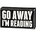 Primitives by Kathy 19422 Box Sign, 7" x 4", I'm Reading