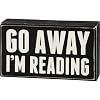 Primitives by Kathy 19422 Box Sign 7 x 4 Im Reading
