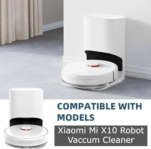 Image of AutoStory 2pcs Washable Reusable Replacement Mop Pads for Xiaomi Mi Robot Vacuum Cleaner, Compatible for Mi X10 Robot Vacuum Cleaner