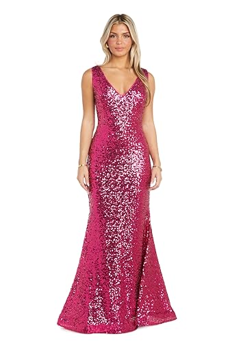 ワンピース FLUTED V-NECK SLEEVELESS MERMAID DRESS FLUTED V-NECK