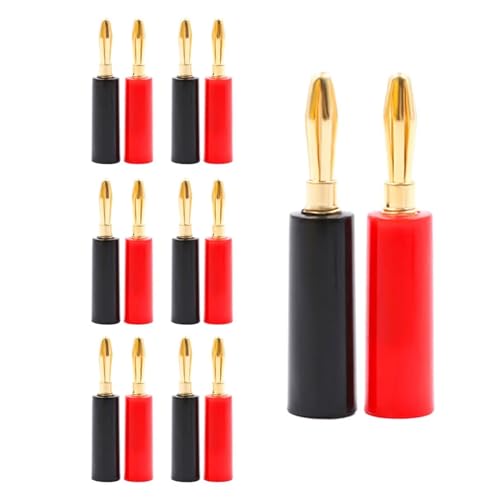 Conector banana para cable de altavoz que evita ruidos y cortes de sonido