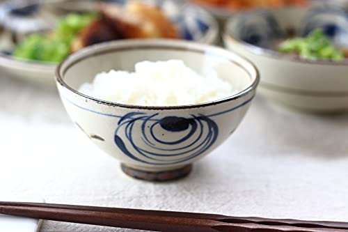 Amazon｜cerapockke 民彩渦紋 茶碗 11.5cm 日本製 美濃焼 土物京茶碗