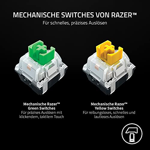 Razer BlackWidow V3 Mini HyperSpeed (Green Switch) - Kabellose 65% Mechanische Gaming Tastatur (Klickende Mechanische Switches, USB-C… – Ansicht 4