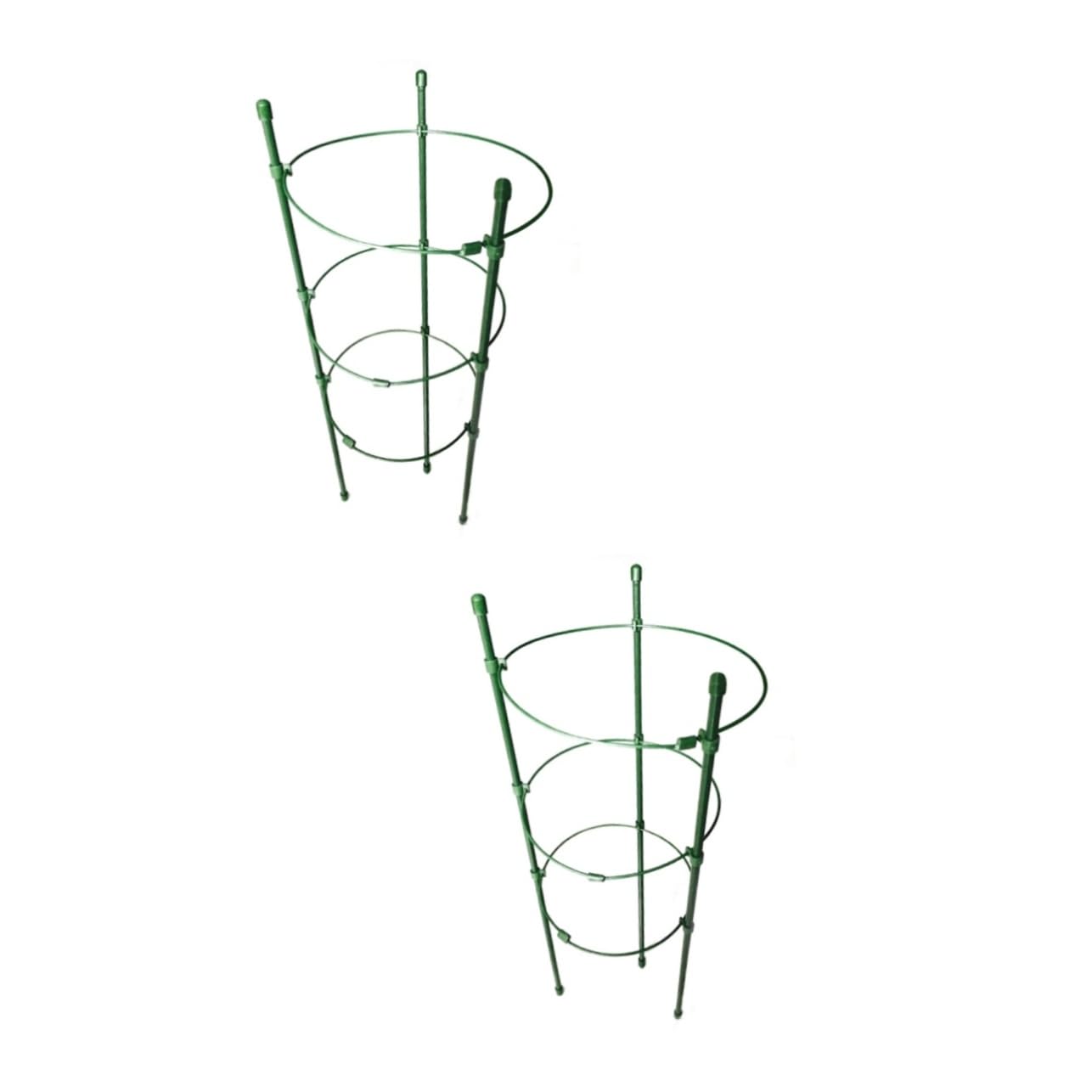 HANABASS 2 Set per Piante Rampicanti Gabbie Rivestito per Peperoni E Facile da Montare E Resistente 4 Pezzi*2