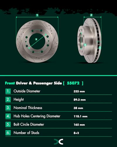 Image of SCITOO Brake Kits Front Rear Brake Rotors Brake Pad:55072;55055;D784;D785 | Fit For Chevrolet For Avalanche 2500,For Silverado 2500,For Silverado 2500 HD,For Silverado 3500,For Silverado 3500 HD