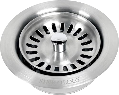 Colador para desagüe de cocina de acero inoxidable 3.5" miniatura 6
