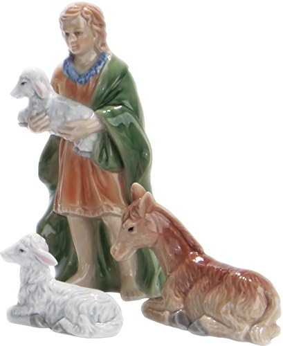 PTC 4 Inch Nativity Scene Characters Statue Figurines, Set of Eleven