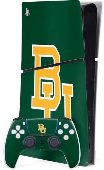 Skinit Decal Gaming Skin Compatible with PS5 Slim Digital Edition Bundle - Officially Licensed Baylor University Bears Design