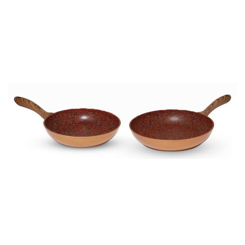 venteo - Sauteuse granit 24 cm KitchenPro - Revêtement antiadhésif + couvercle