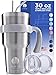 Albor Gobelet en acier inoxydable 30 oz avec paille 30 oz Gobelet en acier inoxydable avec paille 30 oz Gobelet avec poignée en métal avec paille isolée