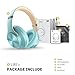DOQAUS Bluetooth Headphones Over Ear, 90 Hours Playtime Wireless Headphone with 3 EQ Modes, Noise Isolating HiFi Stereo with Deep Bass, Microphone, Soft Earpads for Cellphone/PC