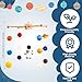 Hahafelt Space Nursery Mobile for Crib Wooden and Felt Solar System Planets Astronaut Space Nursery Decor Mobile for Baby Bed Crib Decoration Gift for Newborn