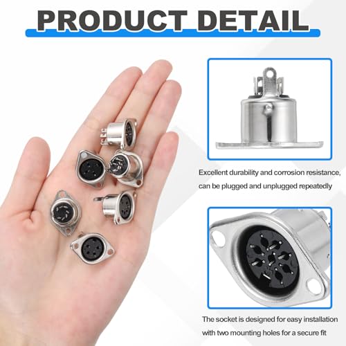 Conector DIN S-Video 7 pines Hembra Panel Pack 6 miniatura 3