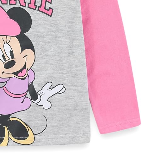 Image of Disney Stitch Frozen Minnie Princess Girls Long Sleeve Shirt and Pants Set