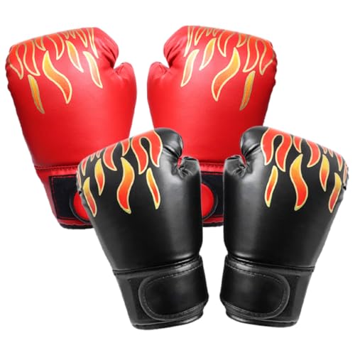 BESPORTBLE 2 Pares de Boxeo para de Boxeo Juveniles puñetazos de Kickboxing Guante de para Entrenamiento Guante tailandés para Eva
