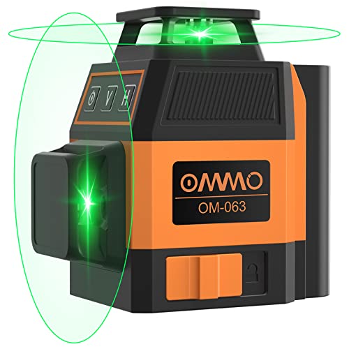 2 x 360° Kreuzlinienlaser Grün, selbstnivellierender Linienlaser, 2 x wiederaufladbare Batterie (Typ-C Ladeanschluss), Genauigkeit: ± 0,2 mm/m, IP54 Wasserschutz, Schutztasche, Magnethalterung Cover