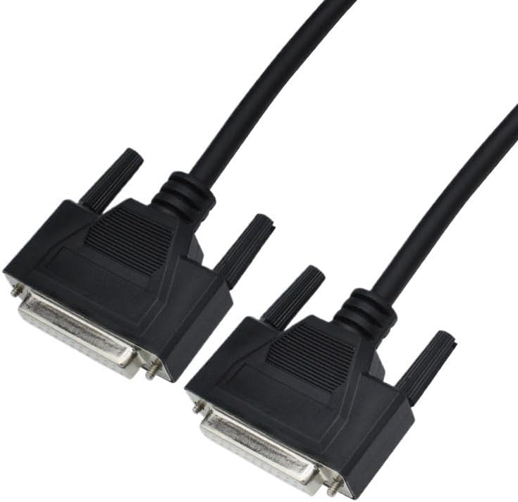 DB25 pin Cable DB25 Extension Cable 0.5M/1M Male-to-Male Female-to-Female Parallel Port Computer Printing Data Cable(1M,SM-DB25F-DB25M)