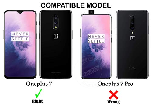 Image of Jkobi Lifetime Anti-Yellow Clear Back Cover Case for OnePlus 7 (Sleek Hard Crystal | Shockproof and Camera Protection)