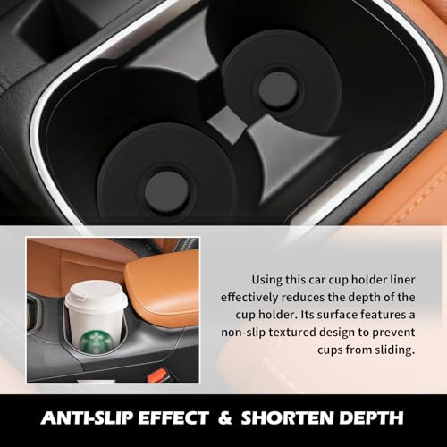 2PCS Inserto Antideslizante para Porta Vasos de Carro miniatura 6