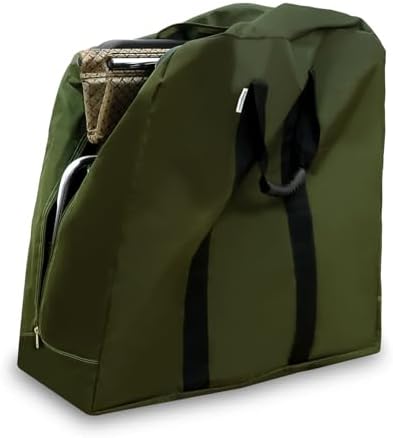 KosmoCare Wheelchair Travel Bag | Heavy-Duty Carry Case for Foldable Transit Wheelchairs | Water-Resistant with Handles | Storage, Transport, Dust Cover – 68 x 68 x 25 cm | Green