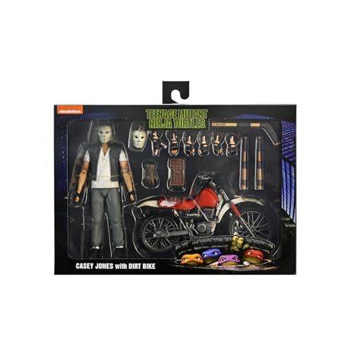 NECA Teenage Mutant Ninja Turtles Casey Jones Action Figure with Dirtbike, Accessories