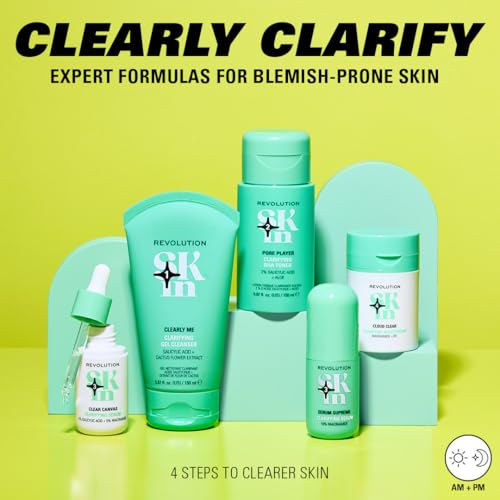 Revolution SKin, Cloudy Clear Clarifying Moisturiser, Crema Facial Ligera e Hidratante con Niacinamida, Vegano y Libre de Crueldad, 50ml - imagen 4