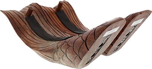 Beatnik Trading Hand Carved Mermaid Tail X-Large Surfboard Wall Rack - Includes Mounting Hardware