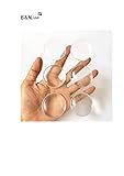 B&N_GbR Gumminoppen Puffer selbstklebend Stopper, Silikon Gummipuffer für Türklinken/Möbel, Ø 4cm, Türstopper Klinke transparent, Anti Rutsch Pad Noppen