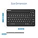 FINTIE 10-Inch Ultrathin Wireless Bluetooth Keyboard Compatible with iPad Samsung Tablet, iPhone Smartphone, iOS, Android Tablets Phone, Black
