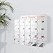 30-Slot Cell Phone Lockers with Chargers Clear Cell Phone Storage Box with 20 Keys Suitable for Employees