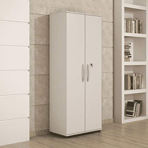 Armário Multiuso 2 Portas Capri Valdemóveis Branco Brilho