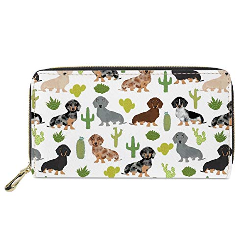 Mumeson Boho-Stil Frauen Reise Brieftasche Lange Geldbörse Geldbörse Clutch Handy Fall, dackel Kaktus, Einheitsgröße, RFID-Geldbörse Mumeson Boho-Stil Frauen Reise Brieftasche Lange Geldbörse Geldbörse Clutch Handy Fall, dackel Kaktus, Einheitsgröße, RFID-Geldbörse