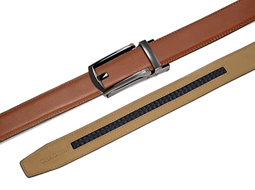 Image of CHAOREN Mens Dress Belt - Ratchet Belt Leather 1 1 /4 inch Comfort Click - Perfect Companion to Mens Dress Shoes