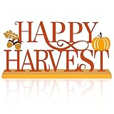 COCHIE Metal Happy Harvest Sign, Orange Fall...