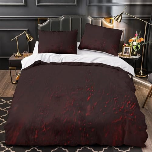 Housse de couette respirante marron avec impression 3D effet café doux - 4