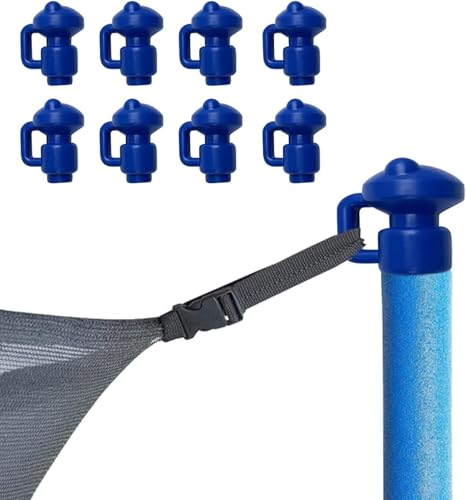 TFG - Ttfd Blue Thickened Durable Universal Trampoline Enclosure Pole Cap, for Net Hook Trampoline Accessories,Blue,Inner Diameter 3.2cm(3.2cm)