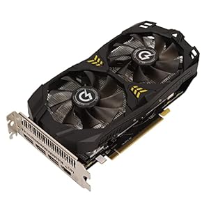Bewinner RX580 8G-Grafikkarte, 6-polige 8-GB-GDDR5-Grafikkarte (256 Bit) mit Dual-Fan-Kühlsystem, HDMI, DP, PCI Express 2.0, für die Videobearbeitung von Computerspielen