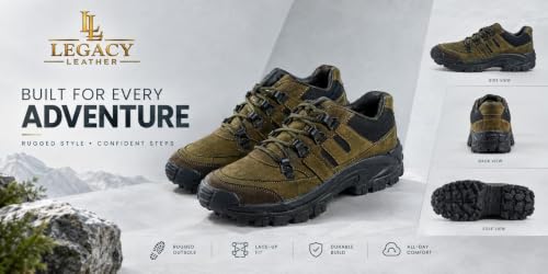 Image of Men's Olive Green Casual Lace Up Outdoor Shoes