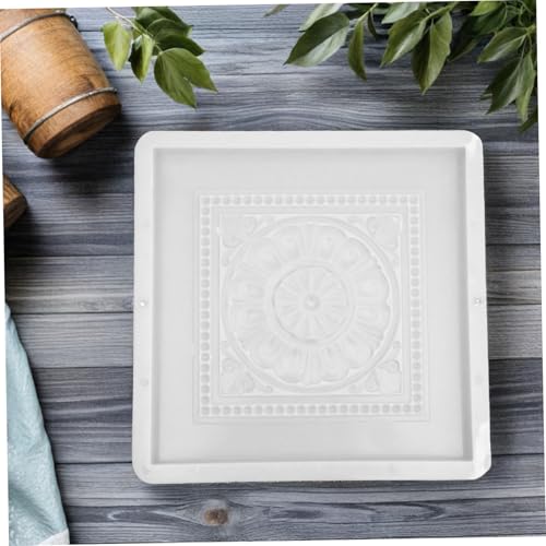 Molde de hormigón reutilizable blanco para pavimentos y suelos de jardín 7