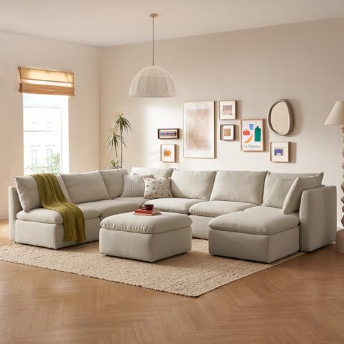 mopio Modular U & L Sectional Sofa with Removable Covers