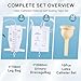 10-Piece Latex Catheter Set with 2000ml Collection Bag & 750ml Portable Leg Bag – Leak-Resistant Design, Flexible Tubing, Secure Fi(30mm)