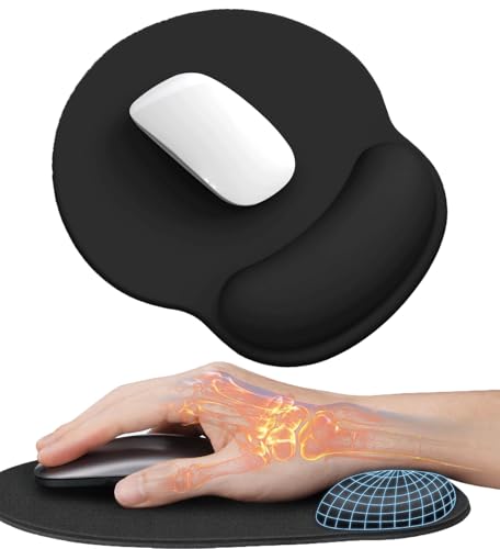 AILRINNI Tapis de Souris Ergonomique - Tapis de Souris Gamer avec Repose Poignet en Gel, Confort avec Gaming Mouse Pad pour Ordinateur et Ordinateur Portable -...