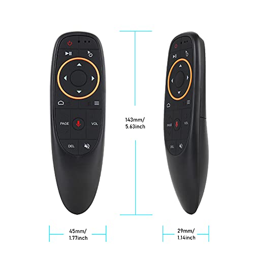 Voice Remote Air Mouse Remote, 2.4G Rf Wireless Remote Control With 6 Axis Gyroscope And Ir Learning, Air Fly Mouse With Voice Input For Android Tv Box/Pc/Smart Tv/Htpc/Projector And More #TOP7