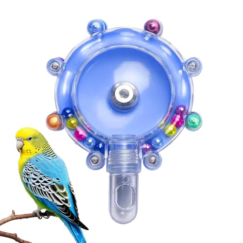 Bird Running Wheel, Rotating Foraging Toy, Cockatiel Treat Toy, Fun Interactive Bird Exercise Wheel, Parrot Enrichment Tool, Saf