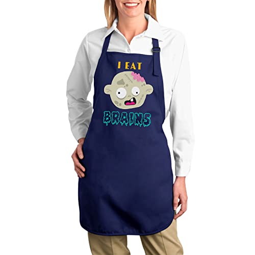 Tablier cuisine anti-tache sur le thème de l'horreur navy - 2