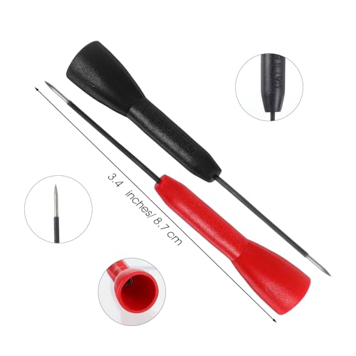 Image of 4PCS 2mm Multimeter Probes, Extended Needle Test Probes 600v /10a Non-Destructive Insulation Wire Piercing Needles Multimeter Tester for Leads Tl71 Tl75 (3.4 Inches)